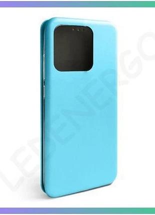 Чехол-книжка premium для xiaomi redmi 10a с отделением для пластиковых карт блакитный шкірозамінник sk sku_stcom_2710000264194