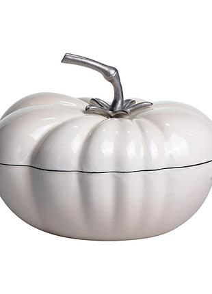 Кастрюля чугунная эмалированная iron tomato 2,5 л, белый yiwu hp-flg-20 beige