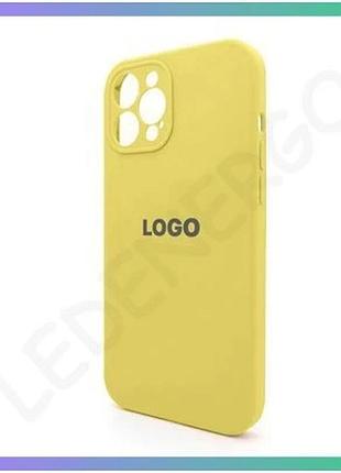 Чехол full silicone case для apple iphone 12 pro max жёлтый силиконовый чехол с закрытой камерой sku_2 sku_stcom_2710000234234