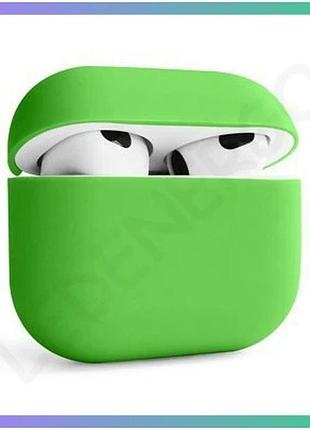 Чехол для airpods 3 apple slim салатовый силиконовый защитный чехол для наушников sku_2710000235026 sku_stcom_2710000235026