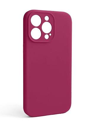 Чехол full silicone case для apple iphone 13 pro красный закрытая камера без логотипа силиконовая накл sku_stcom_2710000236221
