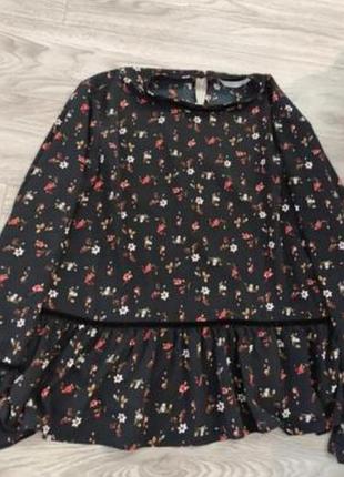 Блуза zara цветочный принт. 2