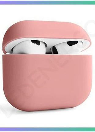 Чехол для airpods 3 силиконовый розовый slim для защиты наушников apple sku_2710000234852 sku_stcom_2710000234852