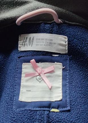 Куртка вітровка для дівчинки h&m softshell синя next в горошок zara курточка софтшел непродуваюча 9