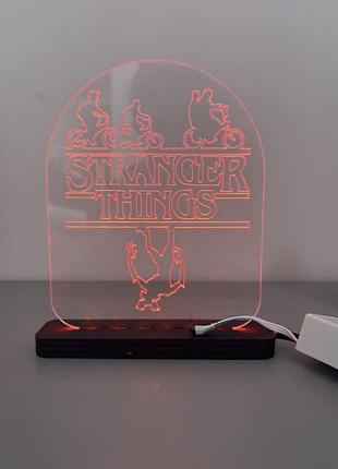 Нічник stranger things 3d світильник