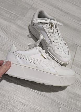 Кросівки жіночі puma на платформі білі