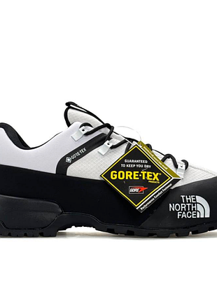 Мужские осенние кроссовки the north face glenclyffe low gore-tex черно белые современные брендовые спортивные с мембраной влагозащ
