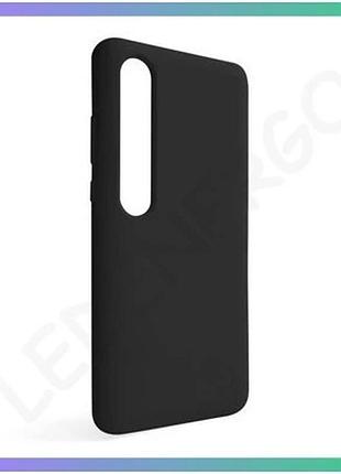 Чехол силіконовий для xiaomi mi 10 чорний накладка без логотипу для захисту телефону sku_2710000251620 sku_stcom_2710000251620
