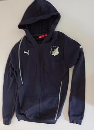 Кофта жіноча puma з капюшоном, темно-синя 2
