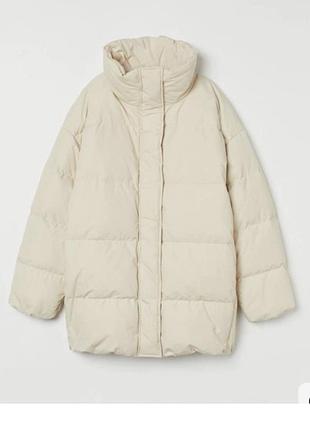 Натуральний пуховик h&m premium s/m