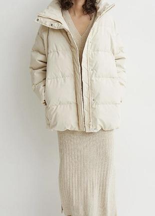 Натуральний пуховик h&m premium s/m