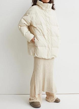 Натуральний пуховик h&m premium s/m