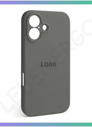 Чехол full silicone case для apple iphone 16 с закрытой камерой серый силиконовый чехол-накладка sku_2 sku_stcom_2710000318934