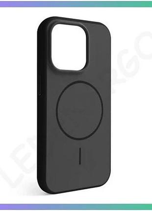 Чехол soft matte magsafe для apple iphone 16 pro max черный матовый с металлическими кнопками для смар sku_stcom_2710000345329