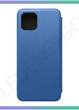 Чехол-книжка premium для samsung galaxy a03/a035 2021 с отделением для карт синий кожзам sku_271000026 sku_stcom_2710000262657