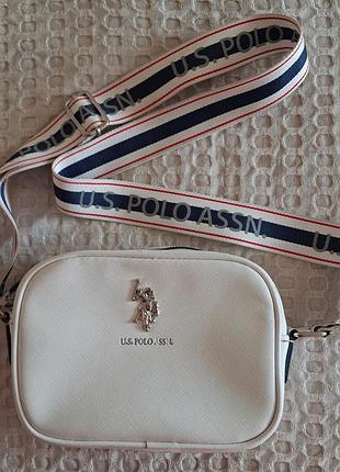 Сумка для жінок polo ralph lauren біла повсякденна