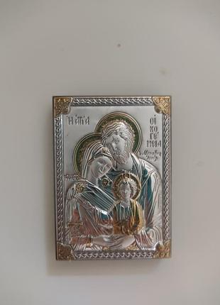 Серебряная мини-икона valenti &amp; co «святое семейство», 5×7 см (италия)