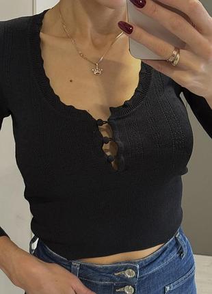 Жіночий реглан zara чорний