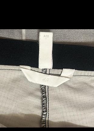 Брюки жіночі h&m у клітинку сірі 6