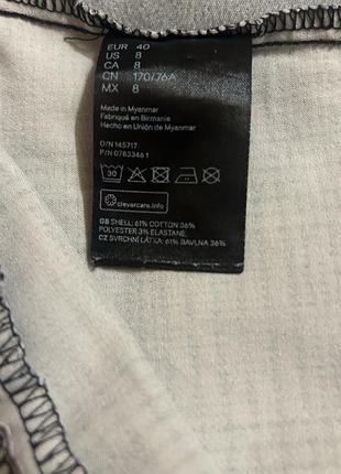 Брюки жіночі h&m у клітинку сірі 7