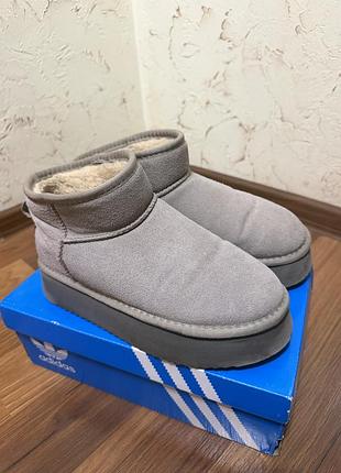 Уггі жіночі ugg сірі, 38 розмір
