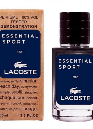 Lacoste essential sport тестер lux мужской 60 мл