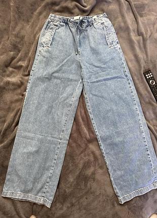 Джинси жіночі zara широкі блакитні