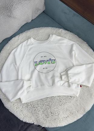 Світшот levi’s білий жіночий хс 4