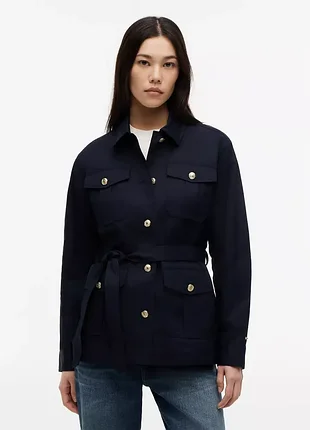 Водостойкая куртка с поясом tommy hilfiger