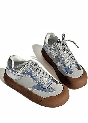 Кросівки evie для дівчинки basics n57 silver, розмір 36 (22,5 см.)