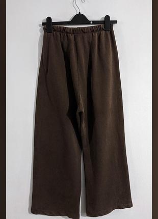 Брюки спортивные широкие вареные zara 3