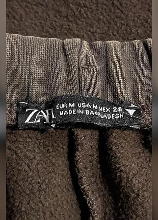 Брюки спортивные широкие вареные zara 4