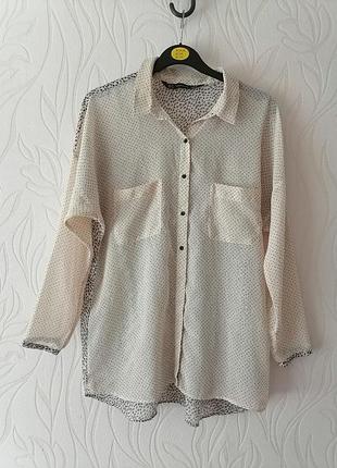 Рубашка 40-46р zara, лёгкая красивая