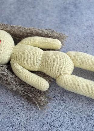 Лялька для дівчинки ручної роботи в'язана бірюзова 7