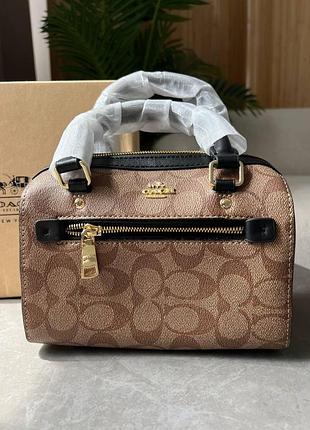❌ coach rowan satchel in signature canvas 19.5 х 14 х 11 см