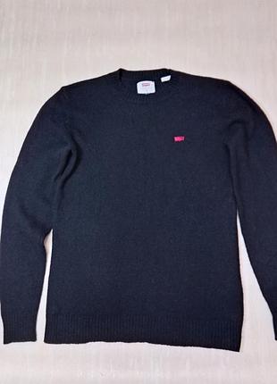 Светр чоловічий levi's вовняний чорний
