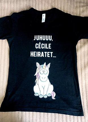 Продам черную женскую футболку от известного европейского бренда b&amp;c collection в идеальном состоянии