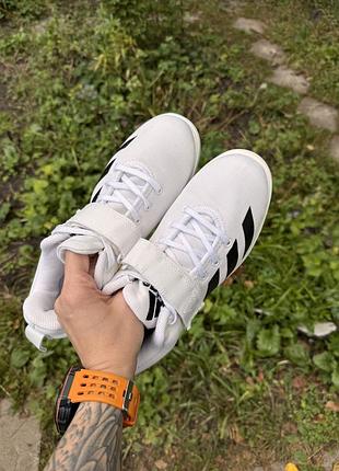 Кросівки  adidas powerlifting 4 білі штангетки