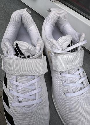 Кросівки  adidas powerlifting 4 білі штангетки 4