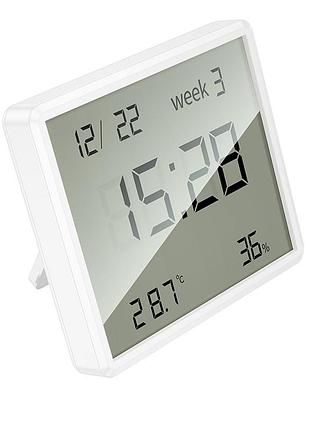 Термогігрометр hoco indoor electronic clock with hygrothermometer white ( ) 3