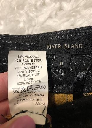 Спідниця міні в гусячу лапку river island р.6 8