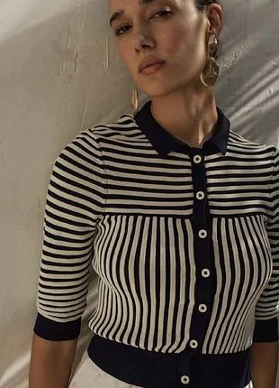 Трикотажна блуза поло zara