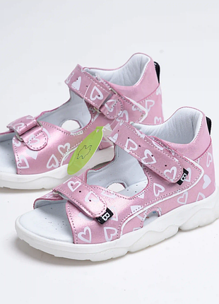 Босоніжки для дівчинки bebetom pink, розмір 26 (16,5 см.)