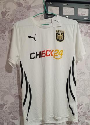 Спортивна футболка чоловіча puma біла, розмір s, m