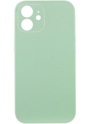 Чехол silk full camera protective (aa) no logo для apple iphone 12 (6.1") зеленый / pistachio
