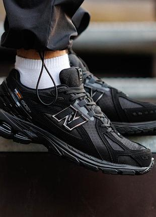 Мужские кроссовки new balance 1906r cordura nd черные из натурального нубука на осень водоотталкивающие практичные нью беленс