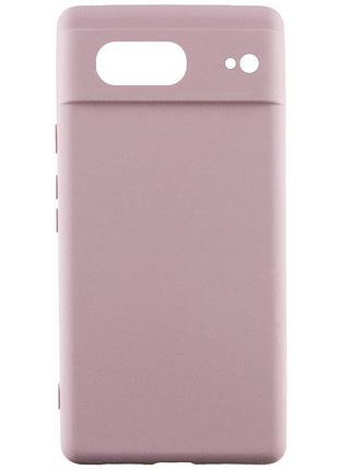 Чохол silicone cover lakshmi full camera (aaa) для google pixel 7 рожевий / pink sand