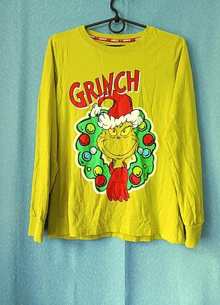Лонгслів домашній, верх від піжами the grinch 8-10/128-140