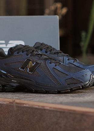 Мужские кроссовки new balance 1906r cordura nd темно синие из натурального нубука на осень водоотталкивающие практичные нью беленс