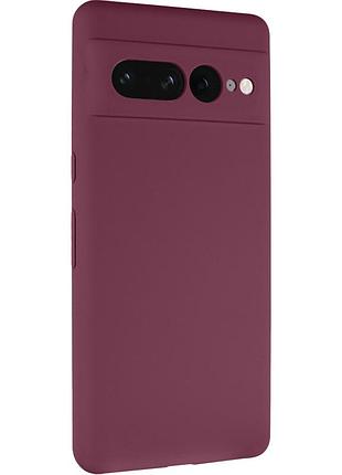 Чохол silicone cover lakshmi full camera (aaa) для google pixel 7 pro бордовий / plum